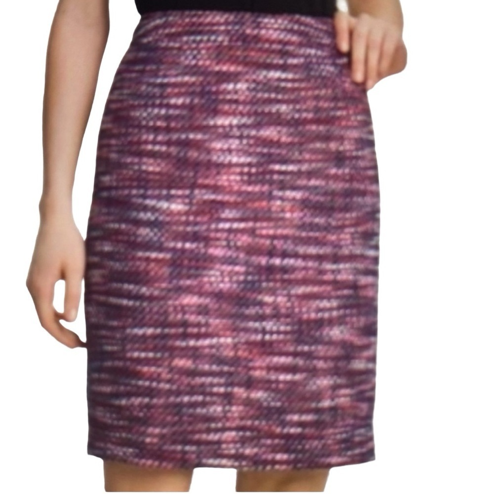 Halogen Tweed Skirt In Pink & Blue
